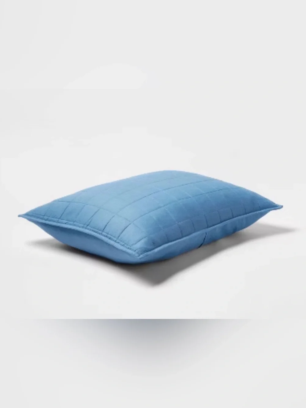 Pillowfort Quilted Light Blue Bed Pillow